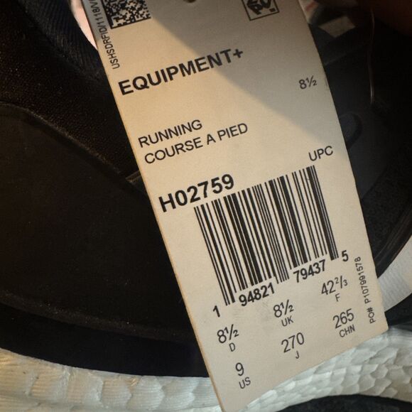 Size 9 - adidas EQT Plus Black White Green main image 5